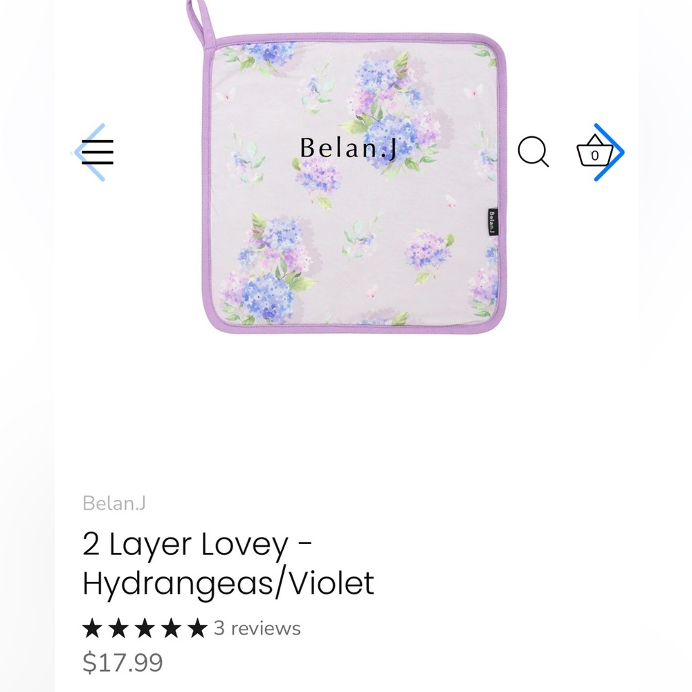 Belan.J Floral Bamboo Double Layer Lovey Like New
